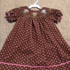 Smocked Owl Dress
